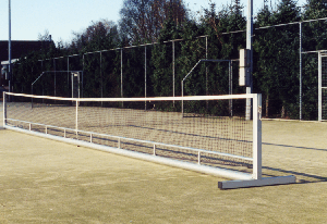 Verplaatsbare tennis installaties, een ideale oplossing voor campings en recreatieparken.