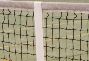 Verstelbare adjusterband voor tennisnetten