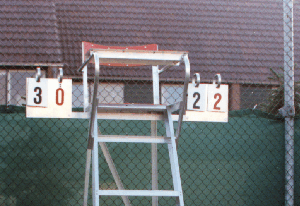 Aluminium tennis scorebord