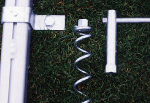 Complete set. Geschikt voor voetbaldoelen met een profiel van 80 x 80mm.