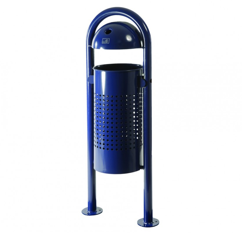 De geperforeerde uitvoering van afvalbak R2. Duurzaam en een zeer fraai design. Inhoud 40 Liter