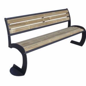 Parkbank model Aurora. Duurzame eenvoud. Voordelige parkbanken met een uitstekende zit.