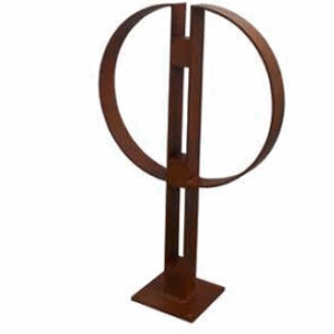 Fietsenrek - aanleunbeugels VIP. Een elegant en modern design. Afgebeeld met voetplaten.