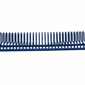 Fietsenrek Gamma met betonvoeten. Afgebeeld in een fraaie blauwe ral kleur.