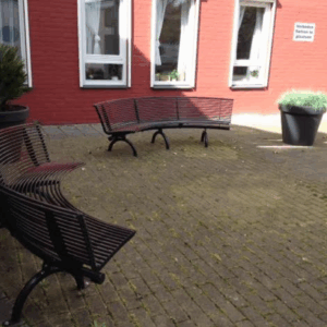 Parkbank Rest gebogen