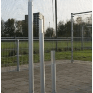 Verlengstukken voor onze aluminium korfbalpalen. Resp. 1.5m - 1 m. - 0,5m. lengte