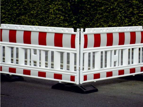 Verplaatsbare kunststof veiligheids hekken