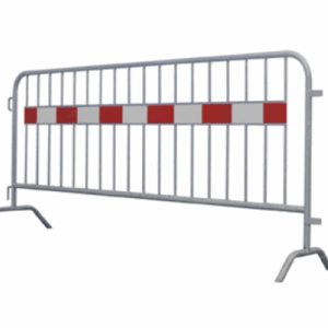 Dranghekken. Verplaatsbaar hekwerk met reflectoren. Topkwaliteit dranghekken voor evenementen en afzettingen.