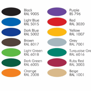 Buiten fitness toestel kleurenkaart.