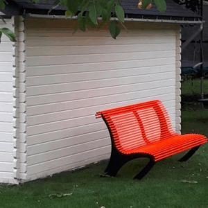 Op aanvraag zijn deze fraaie parkbanken leverbaar in een ral kleur naar keuze.