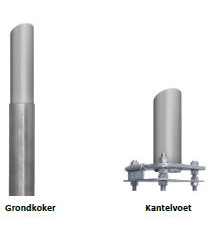 Budget vlaggenmast 6m