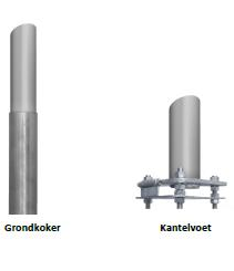Budget vlaggenmast 7m
