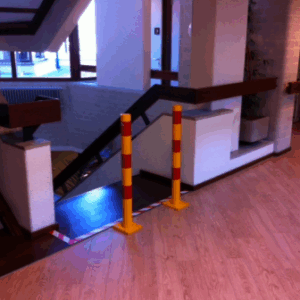 Ideale beveiliging voor de afgebeelde trap-opgang