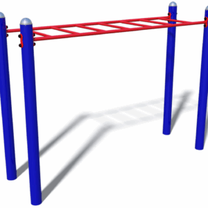 De Swingalong. Hoger segment buiten fitness toestel voor het bovenlichaam.