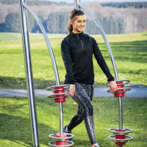 RVS -hout tai-chi en schouder wiel