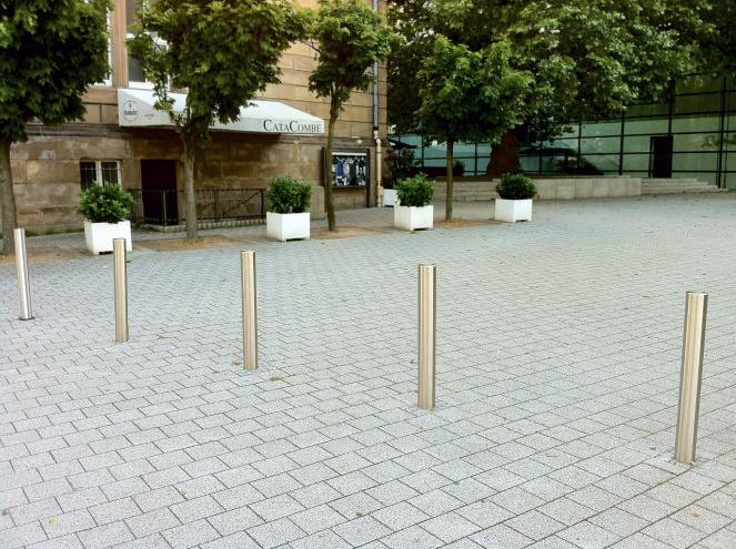 Anti parkeerpalen afzetpalen van rvs. SKWshop, topkwaliteit voor bijzonder scherpe prijzen!