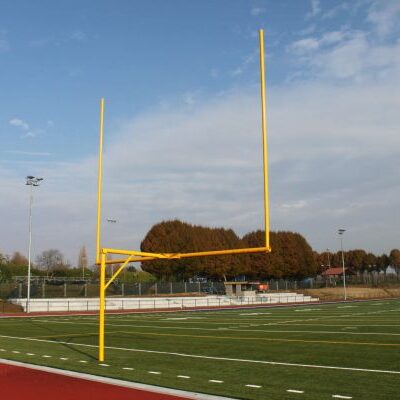 Topsegment Football goal, model Detroit. Hier afgebeeld in het geel. Afmeting 9,14×5,63 meter
