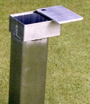 Eenvoudig afsluitbare grondpotten voor netpalen 80 x 80 mm