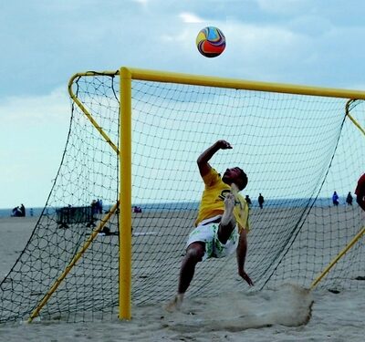 Strandvoetbaldoel Geel 5,5 x 2,2m