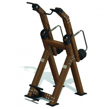 Alternative view of Lat pulldown machine