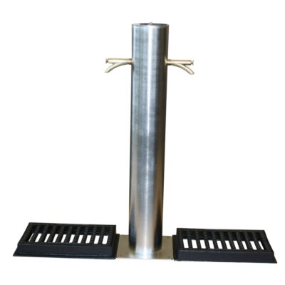 Drinkfonteinen van rvs. Model Milano dubbel. Duurzaam en zeer fraai om te zien.