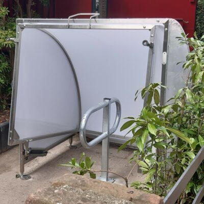 Fietsnietje Tour, met voetplaat. Ideaal voor in uw overkapping!