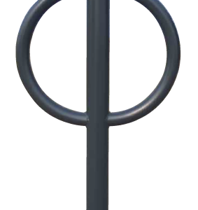 De Fox 1. Fraai vormgegeven fiets-aanleunbeugel met een nostalgische uitstraling.