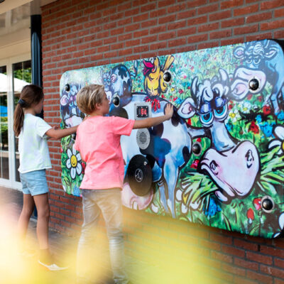 Kinetisch spel met 4 verschillende unieke spellen.