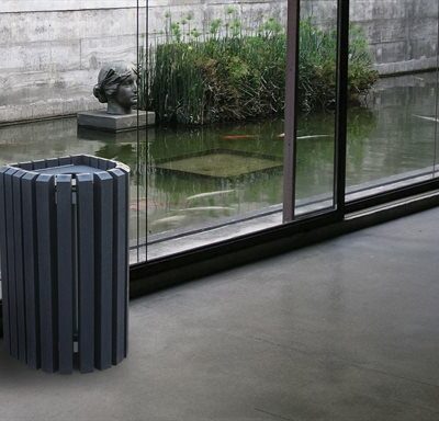 Buitenafvalbak Mercure in de kleur zwart