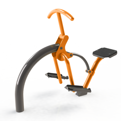 The Rider, heerlijk in de open lucht aan uw conditie werken met dit fraaie buiten fitness apparaat voor de openbare en semi-openbare ruimtes.
