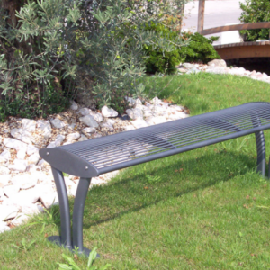 Parkbank Tauri zonder rugleuning. ral 7016 gecoat