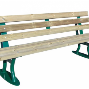 Parkbank Village, ook met houtafwerking een duurzame en voordelige parkank