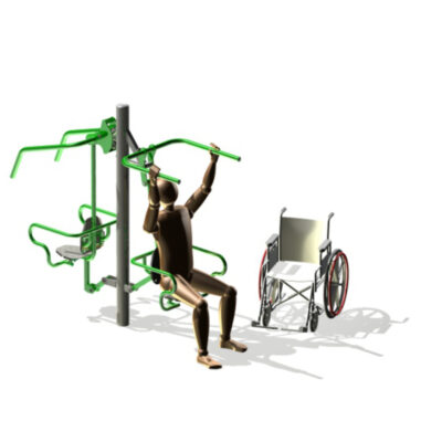 Alternative view of Buitenfitnesstoestel voor mindervaliden Double Chest Press