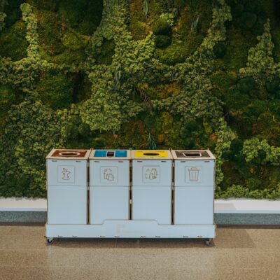 Afvalscheidingbak op wielen: Sortura