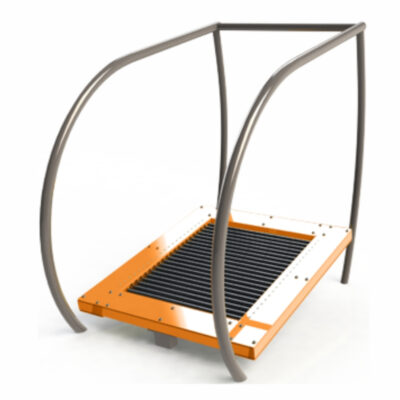 Loopband voor buitenfitness. Leverbaar in diverse RAL kleuren.