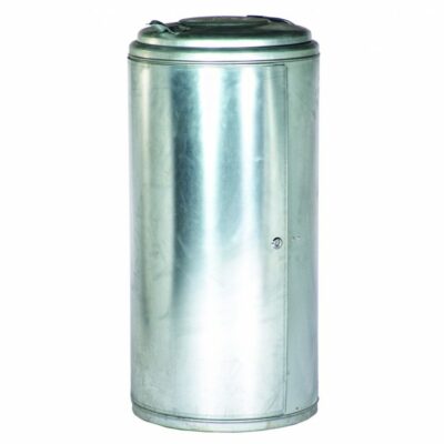 Afvalbak Peter Light. Hier in de verzinkt uitvoering. Zeer voordelige oplossing voor bedrijf en particulier.