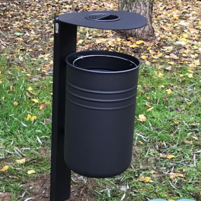 Afvalbvak Luna vrijstaand. Ook leverbaar als wandmodel buiten afvalbak. Bijzonder degelijke en voordelige oplossing voor de buitenruimte.