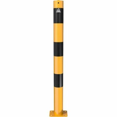 Aanrijdbeveiligingen 25 afzetpaal D76mm geel zwart