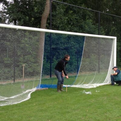 Voetbal doelnetten die bestand zijn tegen intensief gebruik en vandalisme.