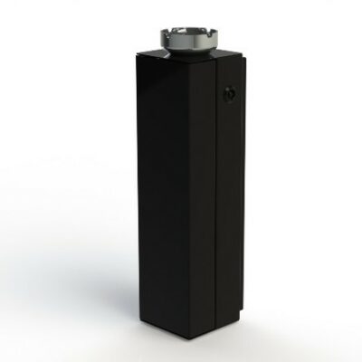 Vrijstaande zuilasbakken uit het kwalitatieve topsegmen. Buiten asbak de Cubopole, ook als wandmodel leverbaar.