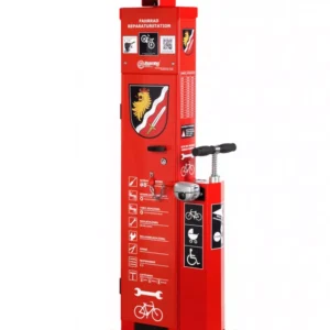 De Scandic Key is het ideale servicestation voor fietsers die onderweg hun fiets willen repareren of oppompen. Dit professionele fietsservicestation wordt uitsluitend geleverd binnen Nederland en is direct inzetbaar