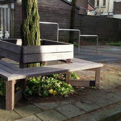 Boombanken van volkern regeneraat. De milieuvriendelijke oplossing, geen onderhoud en bijzonder duurzaam