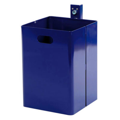 Afvalbak Cubix standaard. Geschikt voor wandmontage en voor paalbevestiging.