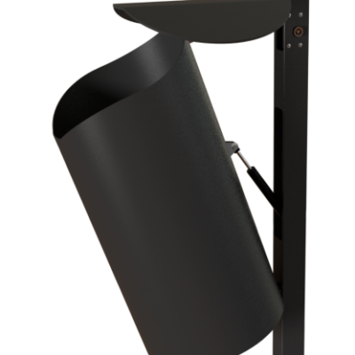 Door de gasveer ondersteuning, zeer eenvoudig te legen buiten afvalbakken.