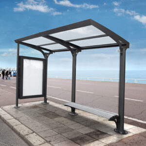 Busabri Monaco met de optionel;e zitbank en reclamedisplay