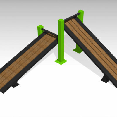 De dubbele buikspierbank.