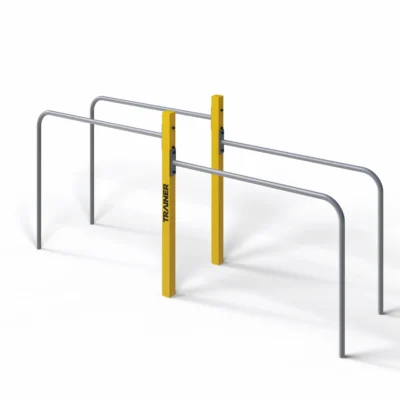 Met de robuuste Outdoor Dip Bars SW03B train je armen, borst en schouders effectief in de buitenlucht.