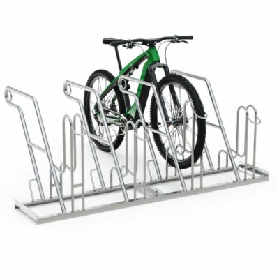 Ideaal fietsenrek door de vormgeving, valbeugel en handig slotoog