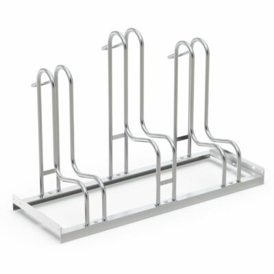 De uitvoering met 3 fietsplekken enkelzijdig