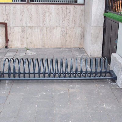 Fietsenrek Spirit Concrete uitgevoerd in ral 7016, een fraaie antraciet-uitvoering.